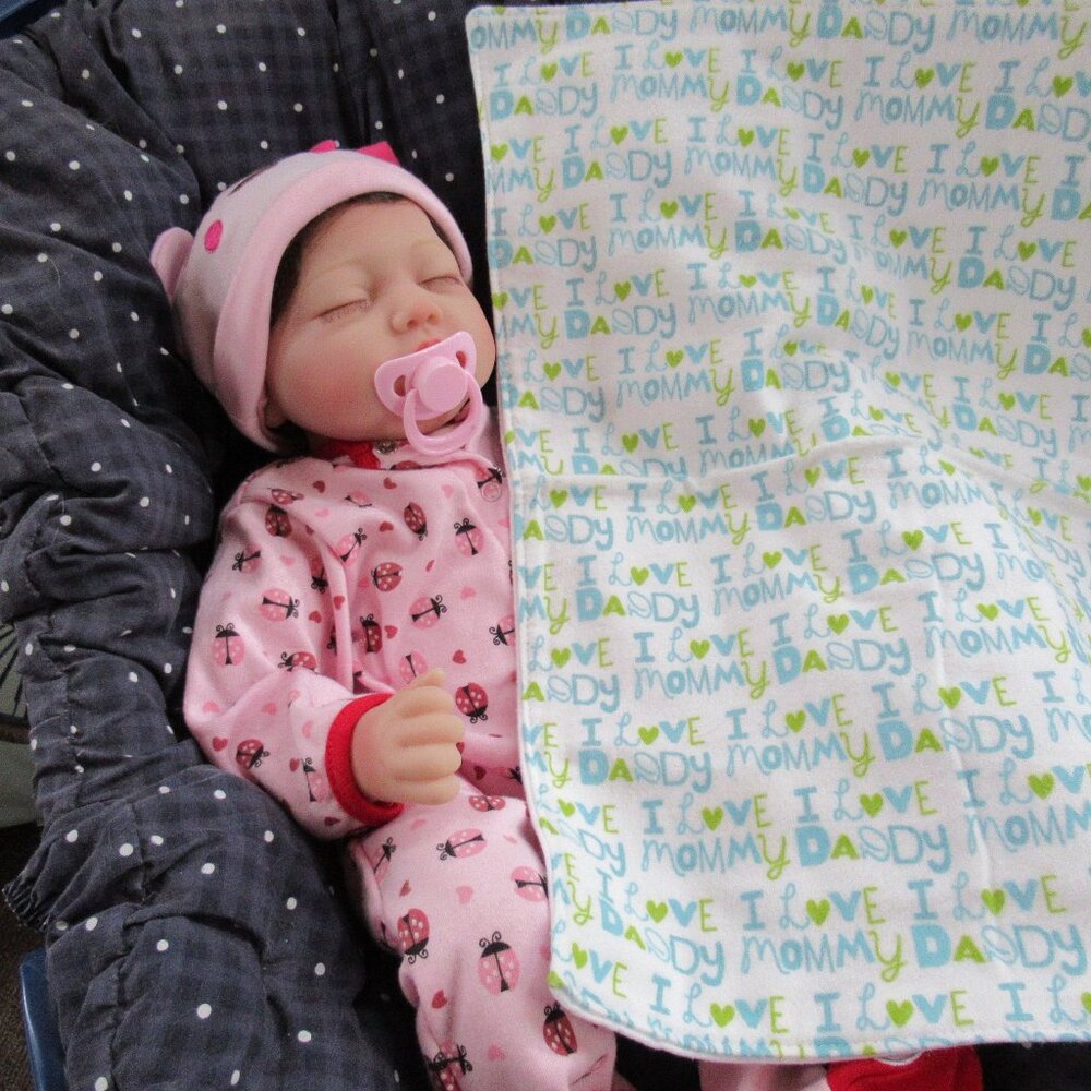 Baby burp cloth flannel burp rag changing pad pet mat nap blanket love daddy